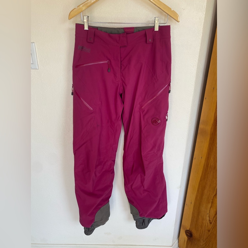 Mammut Niva Gtx Gore-tex Women Ski Pants Pink Winter Sportwear